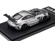 Load image into Gallery viewer, RM 1:64 Silver AMG GTS Widebody Racing Sports Model Diecast Metal Car New Collection