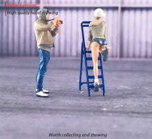 Load image into Gallery viewer, 1:64 Painted Figure Mini Model Miniature Resin Diorama Camera man Shooting Model