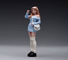 Load image into Gallery viewer, 1:24 Painted Figure Model Miniature Resin Diorama Pink Blue Dress Girl Pretty