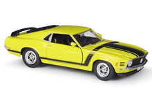 Load image into Gallery viewer, WELLY 1:24 1970 Mustang Boss 302 Muscle Racing Sports Model Diecast Metal Car