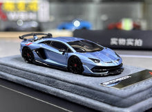 Load image into Gallery viewer, 1:64 GradePro Ice Blue SVJ LP770-4 Aventador Sport Model Diecast Resin Car New Collection