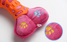 Load image into Gallery viewer, Dog Squeaky Toys Chew Puppy Rubber Fluffy Toy Durable Play Fetch Safe Bone Pet