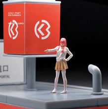 Load image into Gallery viewer, 1:64 Painted Figure Mini Model Miniature Resin Diorama Sand Pink Hair Girl Toy New