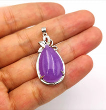 Load image into Gallery viewer, Nature Purple Jade Pendant Necklace Gift Jewelry charm Blessing Lucky Elegant S