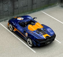 Load image into Gallery viewer, LCD 1:64 Blue Gulf Elva Convertible Racing Sports Model Diecast Metal Car New Collection