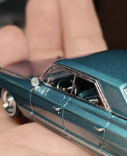 Load image into Gallery viewer, MK 1:64 Blue HEC Scene 1962 Deville Muscle Sedan Model Diecast Metal Car New Collection