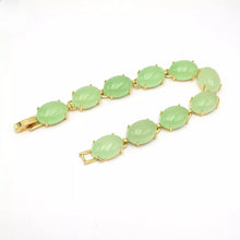 Load image into Gallery viewer, Nature Jade Beaded Bracelet Jewelry Blessing Lucky Fortune Gift For Her Lime e