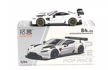 Load image into Gallery viewer, XCARTOYS 1:64 White Vantage GT3 Racing Sports Model Diecast Metal Car New