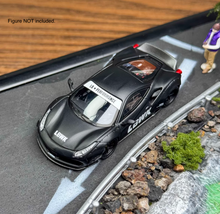 Load image into Gallery viewer, CM 1:64 Matt Black 488 LBWK Racing Sports Model Diecast Metal Car New Collection