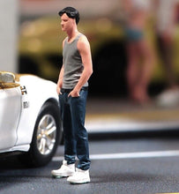 Load image into Gallery viewer, 1:64 Painted Unpainted Figure Model Miniature Resin Diorama Man Hand in Pocket