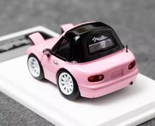 Load image into Gallery viewer, MJ 1:64 Pink Miata MX5 Mini Cute Q Type Sports Model Diecast Resin Car New Collection
