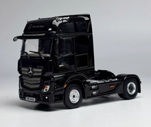 Load image into Gallery viewer, TM 1:64 Black Benz Actros Tractor Container Truck Model Diecast Metal Car New