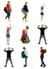 Load image into Gallery viewer, 1:64 Painted Figure Mini Model Miniature Resin Diorama Sand Gym Man Lady Sports