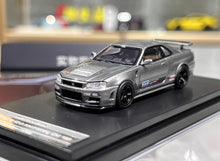 Load image into Gallery viewer, MH 1:64 Gray Skyline GTR R34 NISMO CRS VER Sports Model Diecast Metal Car New Collection