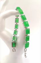 Load image into Gallery viewer, Nature Jade Beaded Bracelet Jewelry Blessing Lucky Fortune Gift For Her Green C