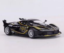 Load image into Gallery viewer, Bburago 1:64 Black FXXK #44 Racing Sports Model Diecast Metal Car New Collection