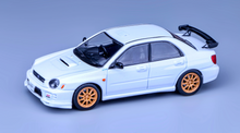 Load image into Gallery viewer, 1:64 Furuya White Impreza WRX STI VII 7 S202 Sedan Model Diecast Metal Car New Collection