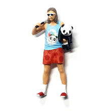 Load image into Gallery viewer, 1:64 Painted Figure Mini Model Miniature Resin Diorama Vintage Man Gongfu Panda