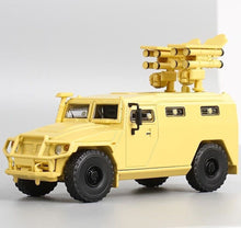 Load image into Gallery viewer, Masdi 1:64 Military Yellow GAZ SPM-2 Tiger Armored Model Diecast Metal Car BN