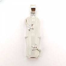 Load image into Gallery viewer, Nature Jade Bamboo Pendant Necklace Gift Jewelry charm Blessing Lucky White S