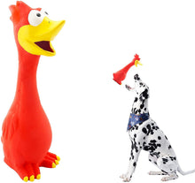 Load image into Gallery viewer, Dog Squeaky Toys Chew Puppy Rubber Chicken Pet Breeds Play Fetch Safe Durable NW