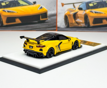 Load image into Gallery viewer, Fine 1:64 Yellow C8 LB Widebody Sports Model Diecast Metal Car New Collection