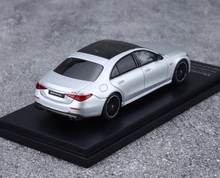 Load image into Gallery viewer, AR 1:64 Silver Benz AMG S63 E Performance Sports Model Diecast Metal Car New Collection