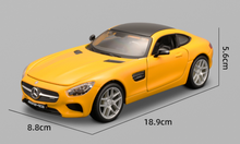 Load image into Gallery viewer, Maisto 1:24 Yellow AMG GT Racing Sports Model Toy Diecast Metal Car BN