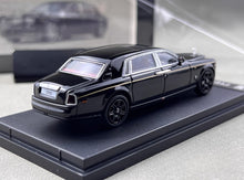 Load image into Gallery viewer, SW 1:64 Black Phantom VII 7 Luxury Sedan Sports Model Diecast Metal Car New Collection