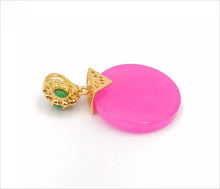 Load image into Gallery viewer, Nature Jade Round Pendant Necklace Gift For Woman Jewelry charm Blessing Lucky G
