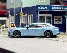 Load image into Gallery viewer, Liberty 1:64 Ice Blue Panamera Turbo S Figure Sport Model Diecast Metal Car