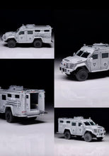 Load image into Gallery viewer, MVA 1:64 Gray Bearcat G3 AFV Armored Vehicle Police Figures Model ABS Car New Collection