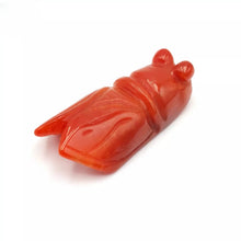 Load image into Gallery viewer, Nature Cicada Jade Pendant Necklace Gift Jewelry charm Blessing Lucky Fortune e