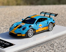 Load image into Gallery viewer, SOLO 1:64 Blue 2021 911 GT3 RS 992 Gulf Sports Model Diecast Resin Car New