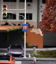 Load image into Gallery viewer, 1:64 Painted Figure Model Miniature Resin Traffic light Scene Decoration