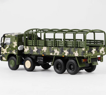 Load image into Gallery viewer, JKM 1:64 Military Camo HOWO 8x8 Personnel Carrier Truck Model Diecast Metal
