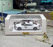 Load image into Gallery viewer, Rollin 1:64 2008 White CHP Police Charger Muscle Model Diecast Metal Car New Collection