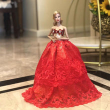 Load image into Gallery viewer, Barbie Doll Clothes 11.5" Girl Party Wear Fashion Outfits Wedding Dress Gowns 1/6