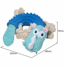 Load image into Gallery viewer, Dog Squeaky Toys Animal Chew Puppy Fluffy Rope Toy Durable Teeth Grinding Pet