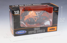 Load image into Gallery viewer, WELLY 1:12 Orange KTM 1390 Super Duke R Motorcycle Bike Sports Model Diecast