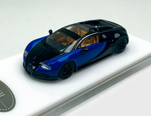 Load image into Gallery viewer, Mortal 1:64 Blue Black Veyron SS Racing Sports Model Diecast Metal Car New Collection