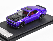 Load image into Gallery viewer, SH 1:64 Purple Carbon SRT Hellcat Muscle Sports Model Diecast Metal Car New Collection
