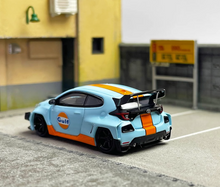 Load image into Gallery viewer, HKM 1:64 GR Yaris GULF Pandem Racing Sports Model Diecast Metal Car