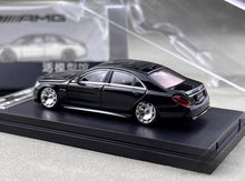 Load image into Gallery viewer, RM 1:64 Black S63 W222 V12 VIP Luxury Sedan Sports Model Diecast Metal Car New Collection