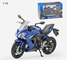 Load image into Gallery viewer, WELLY 1:18 2017 GSX S1000F Racing Sport Model Diecast Metal Motorcycle
