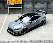 Load image into Gallery viewer, SW 1:64 Grey M4 ADRO BODY KIT Coupe Sports Model Diecast Metal Car New Collection