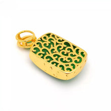 Load image into Gallery viewer, Nature Jade Peace Fortune Plaque Pendant Necklace Gift Jewelry charm Blessing