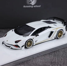 Load image into Gallery viewer, RW 1:64 HEC White Aventador S Racing Sports Model Diecast Metal Car New Collection