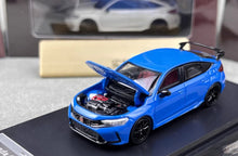 Load image into Gallery viewer, Motorhelix 1:64 Blue JDM Civic Type R FL5 Sports Model Diecast Metal Car New