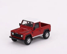 Load image into Gallery viewer, MINIGT 1:64 Red Defender 90 Pickup Truck Sports Model Diecast Metal Car